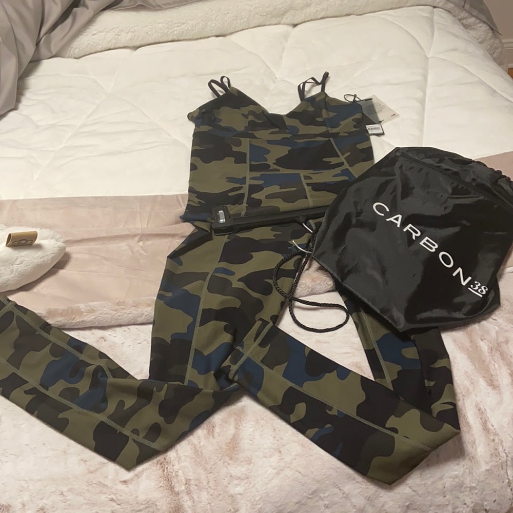 The upside sport camo one piece